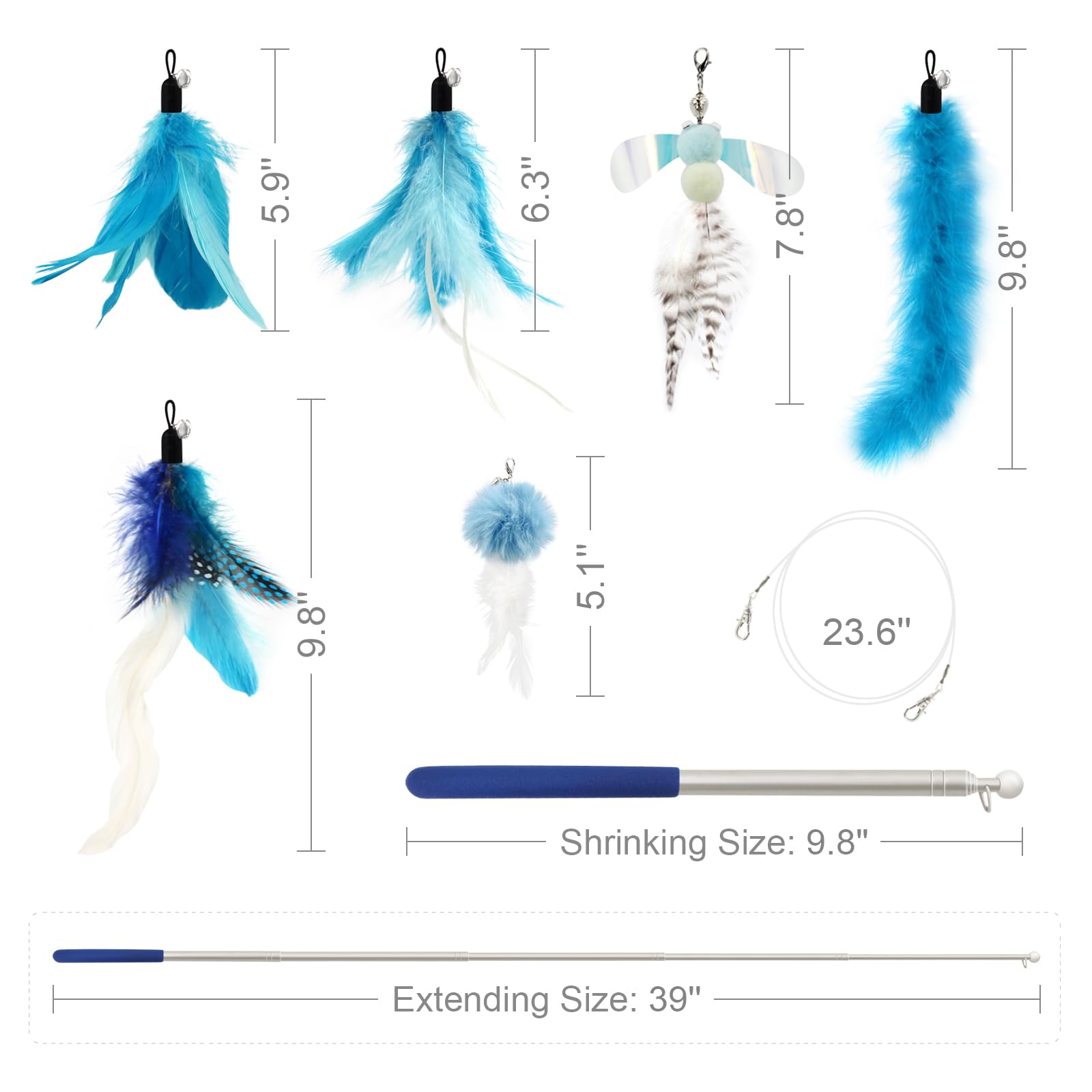 Songway packaging blue highlights a gift-ready design for cat owners.