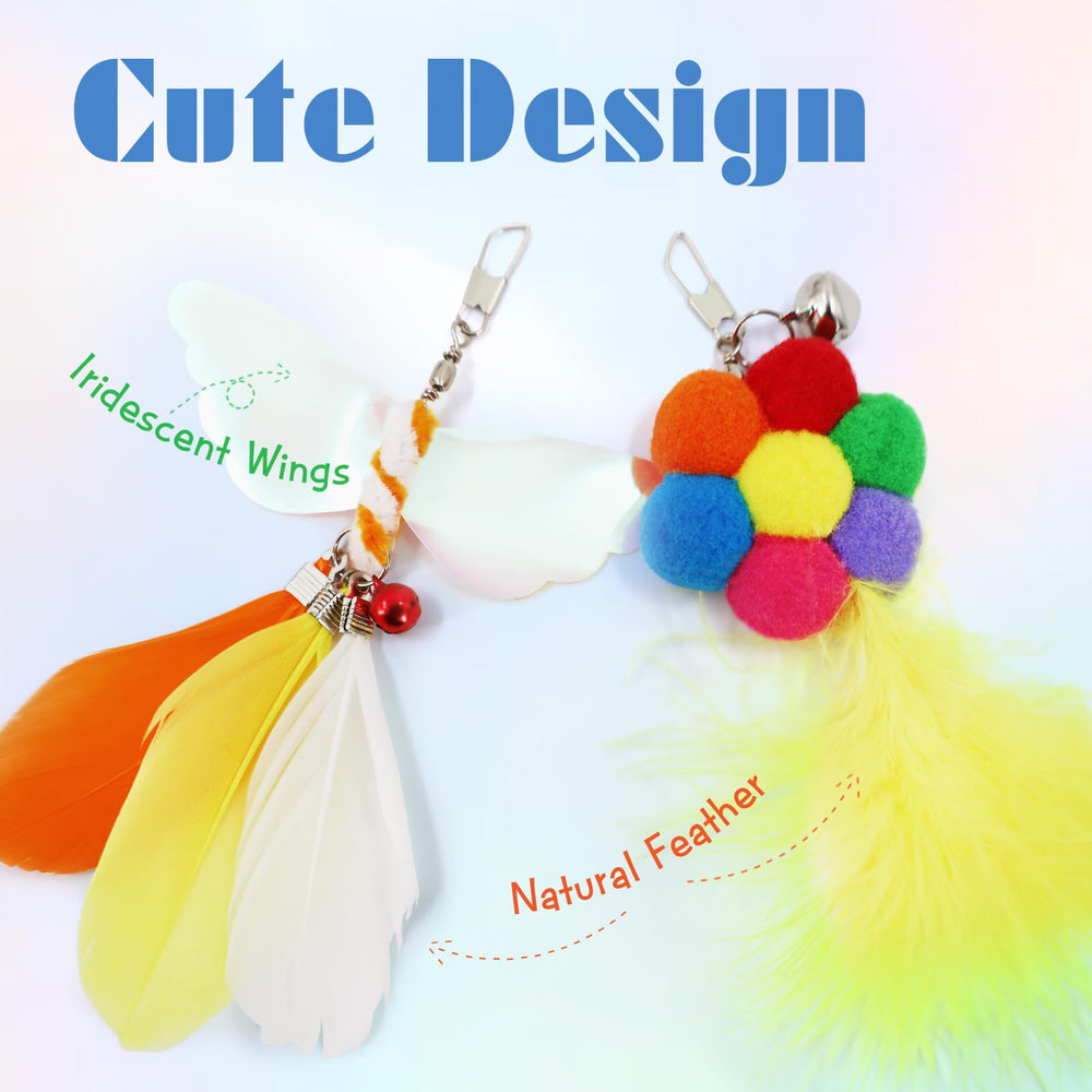 SONGWAY Cat Wand butterfly-tassel highlights safe, interactive play with fluttering toys that spark curiosity.