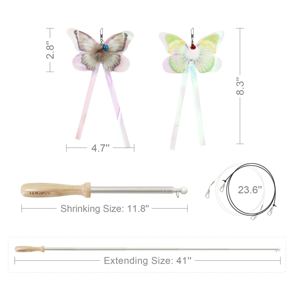 Songway Cat Wand indoor playtime scene with a cat.