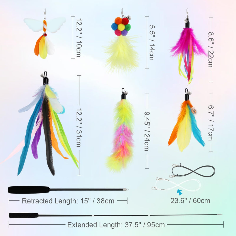 SONGWAY Cat Wand interactive-set makes a thoughtful gift for cat lovers.