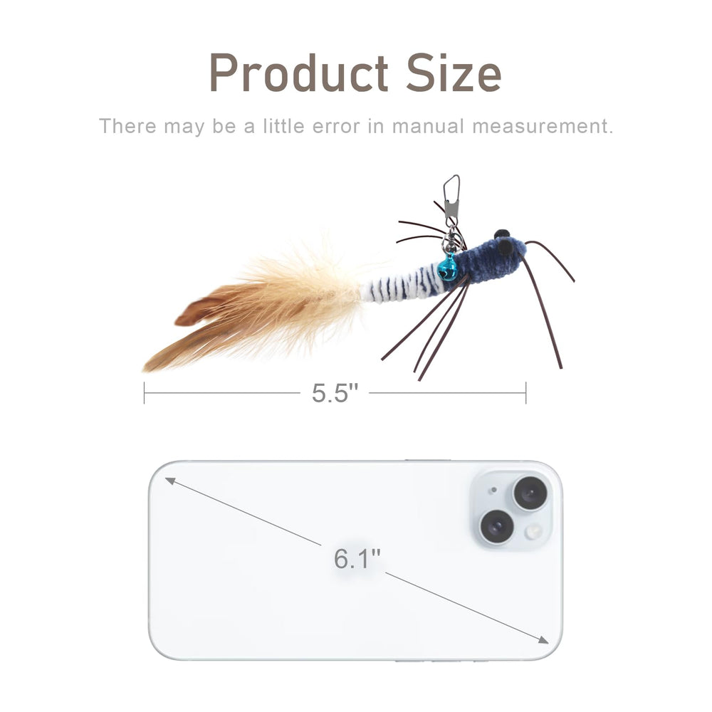 SongWay kitten enjoys feather-worm play, boosting quick bursts of indoor fun.