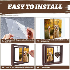 Soniuong eco-friendly MDF frame emphasizes sustainable remembrance with warm aesthetics.