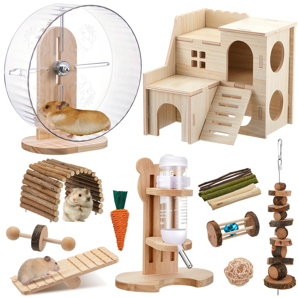 Sonwyoung silent hamster wheel promotes quiet exercise and balanced movement for small pets.
