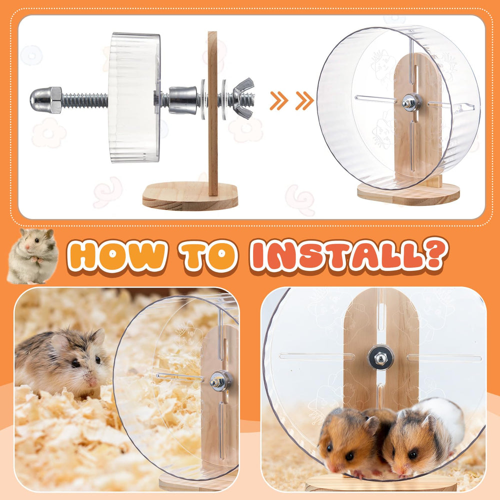 Sonwyoung water bottle with stand keeps hydration easily accessible for hamsters.