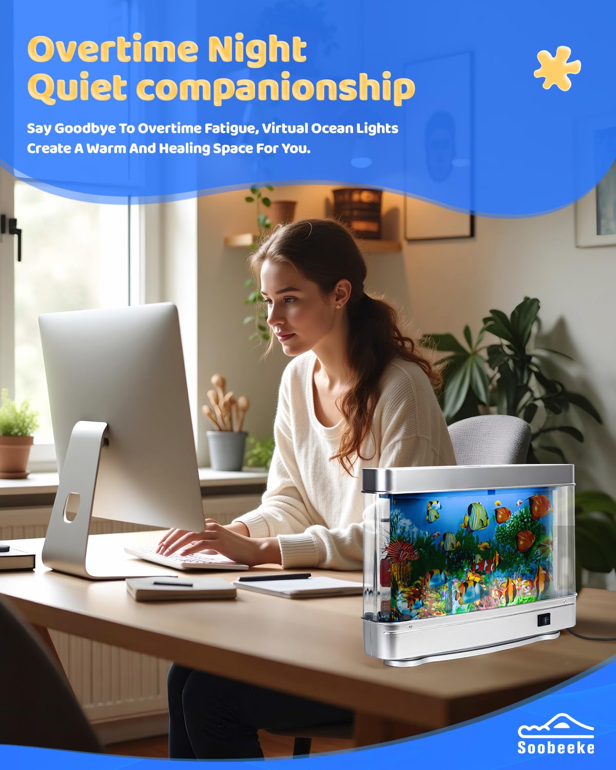 Soobeeke cat-friendly fish-tank entertainment provides playful visuals that keep pets engaged and curious.