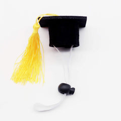 Two caps in yellow for photos and decor in SooChat packaging.