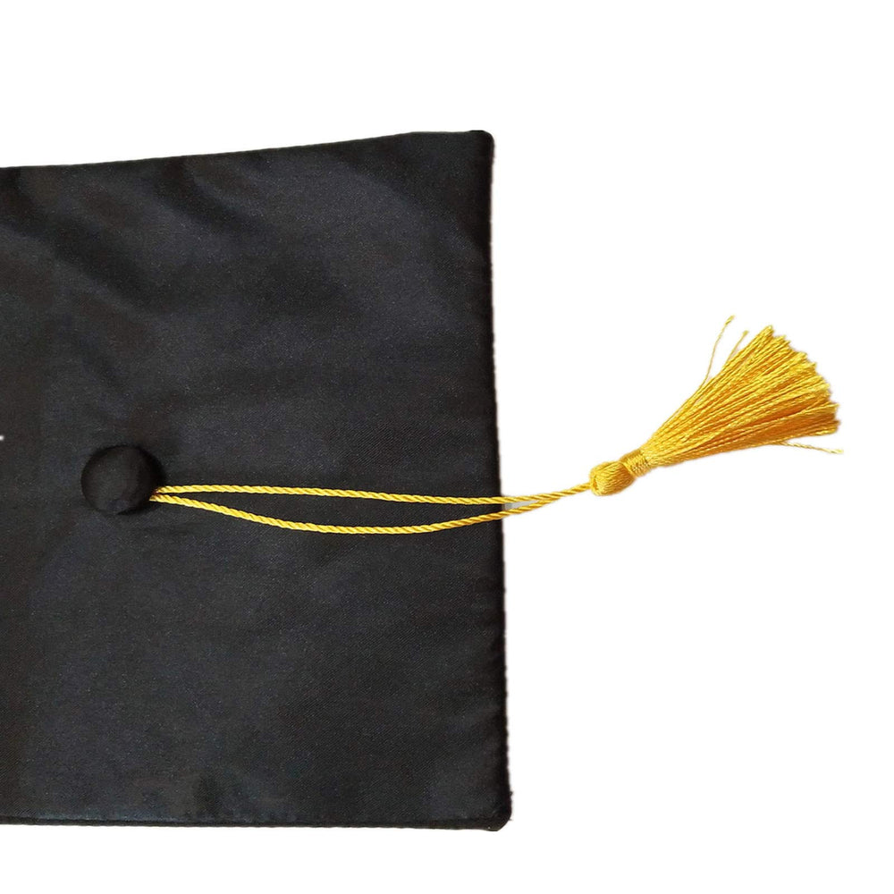 Soochat graduation cap elastic strap detail helps keep it in place during photos.