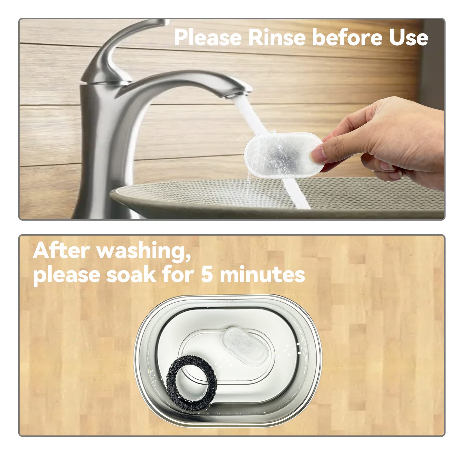 SOOFPET foam filter close-up captures solid impurities for cleaner drinking water