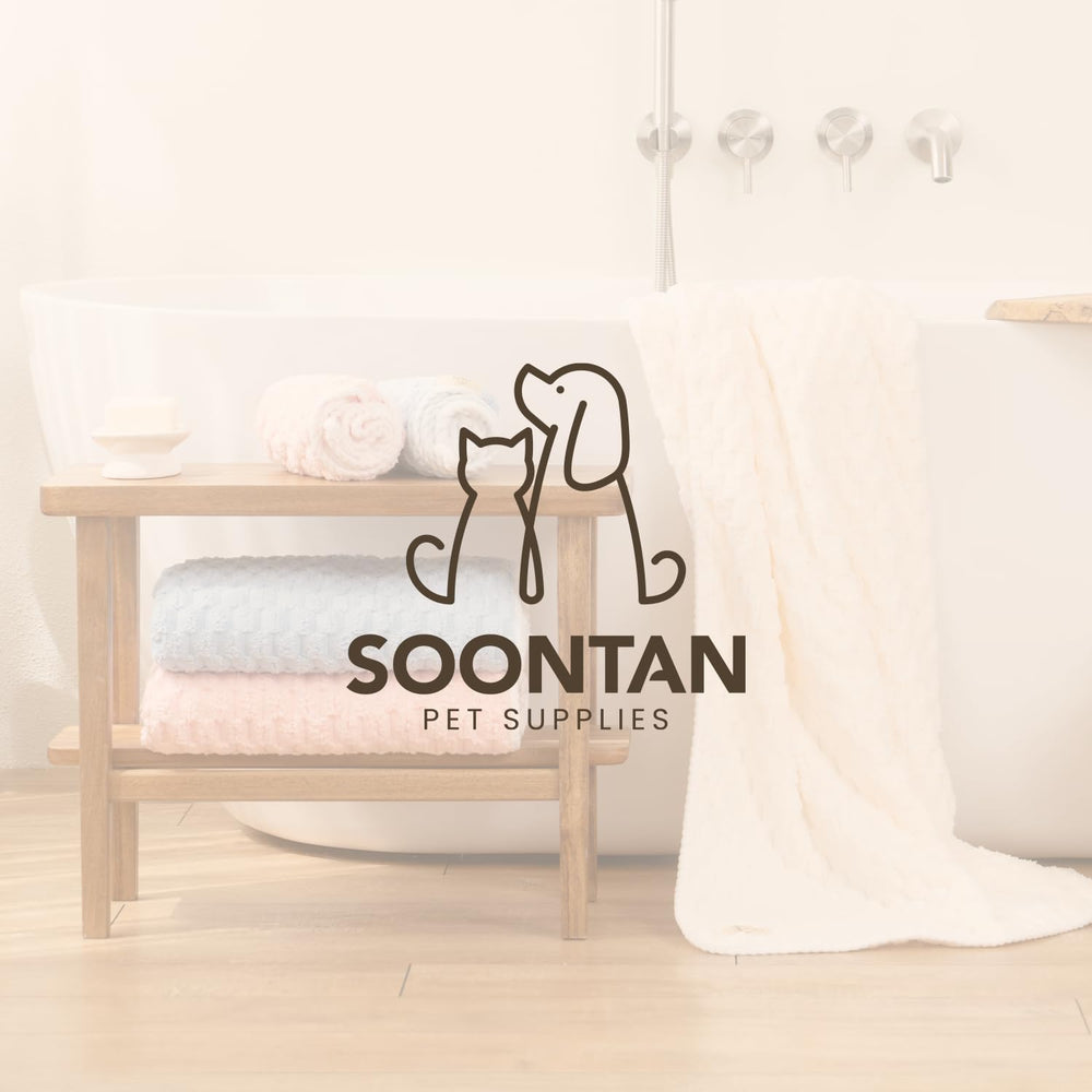 SOONTAN pink cloud towel suitable for multiple pets and uses.