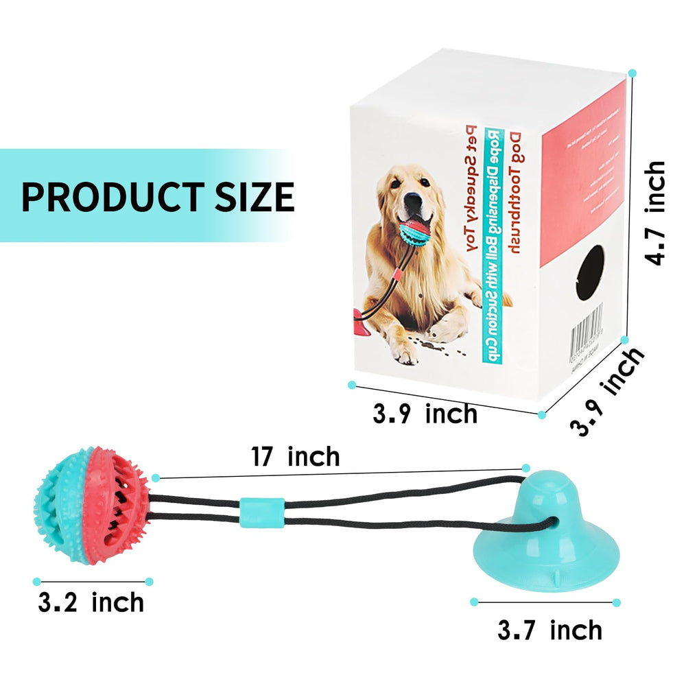 Soottaci puzzle-treat dispensing ball rewards chewing with tasty treats.