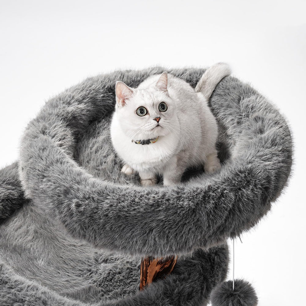 Sopapets aesthetic cat tree perches invite climbing and lounging for daily enrichment