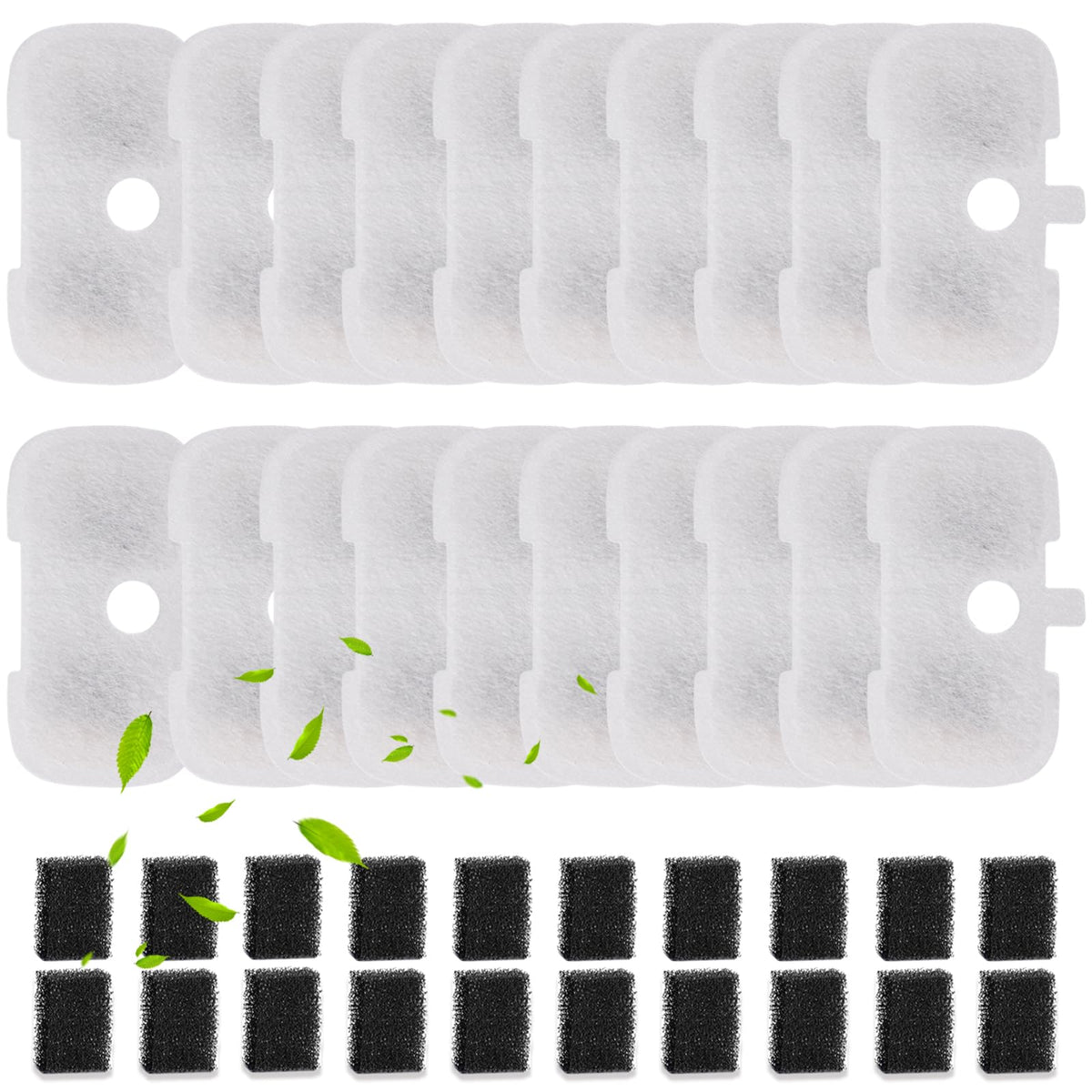 SORON 20-pack cat water fountain filters for easy replacement and hygiene.