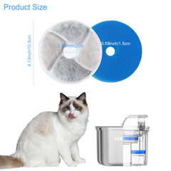 SORON cat fountain sponge layer removes hair and debris for smooth flow