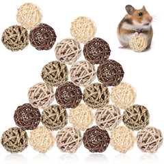 Sosation 24-pack aquatic plant balls enrich small pets through play.