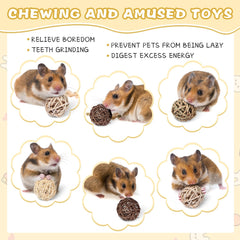 Sosation corn balls encourage activity and mood-friendly moments for small animals.