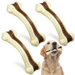 Sosation 3Pack chew toys large curved bone guides intense chewing and dental-cleaning during play