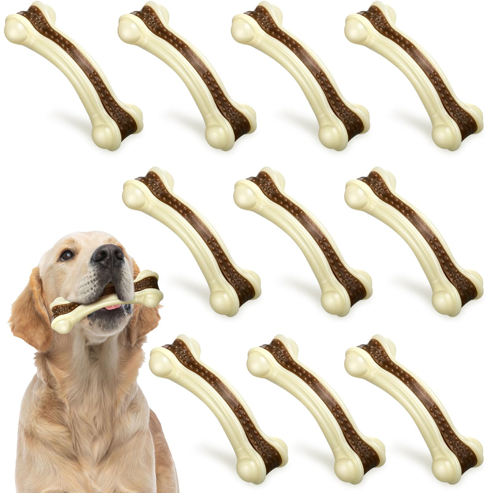 Sosation beef-flavor nylon dog bone toy 6-pack for engaging chewing and reward-based training.