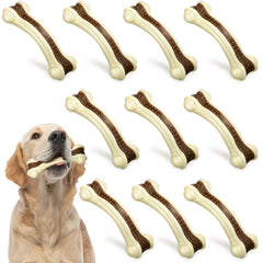 Sosation beef-flavor nylon dog bone toy 6-pack for engaging chewing and reward-based training.