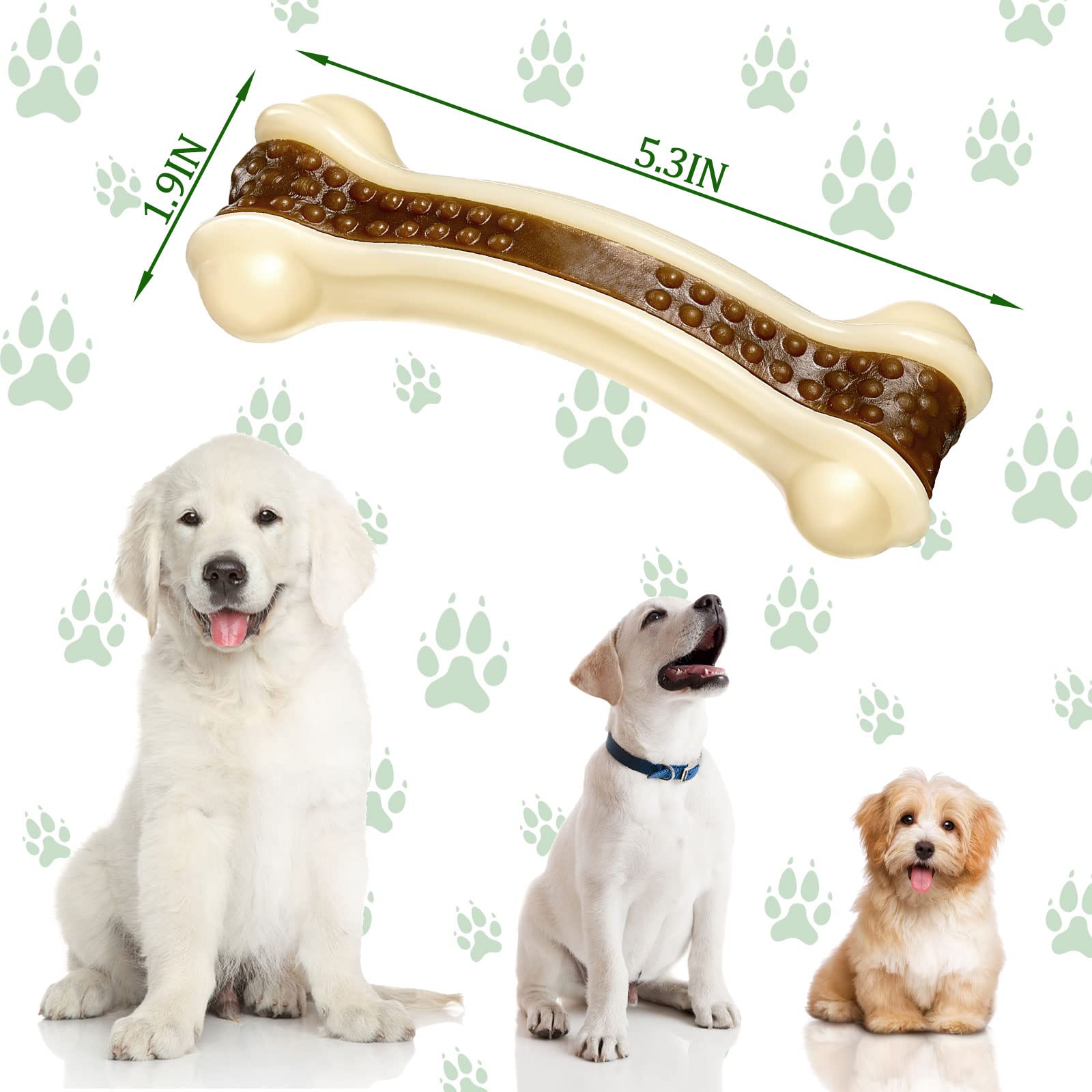 Sosation beef-flavor nylon dog-chew enhances engaging chewing sessions.