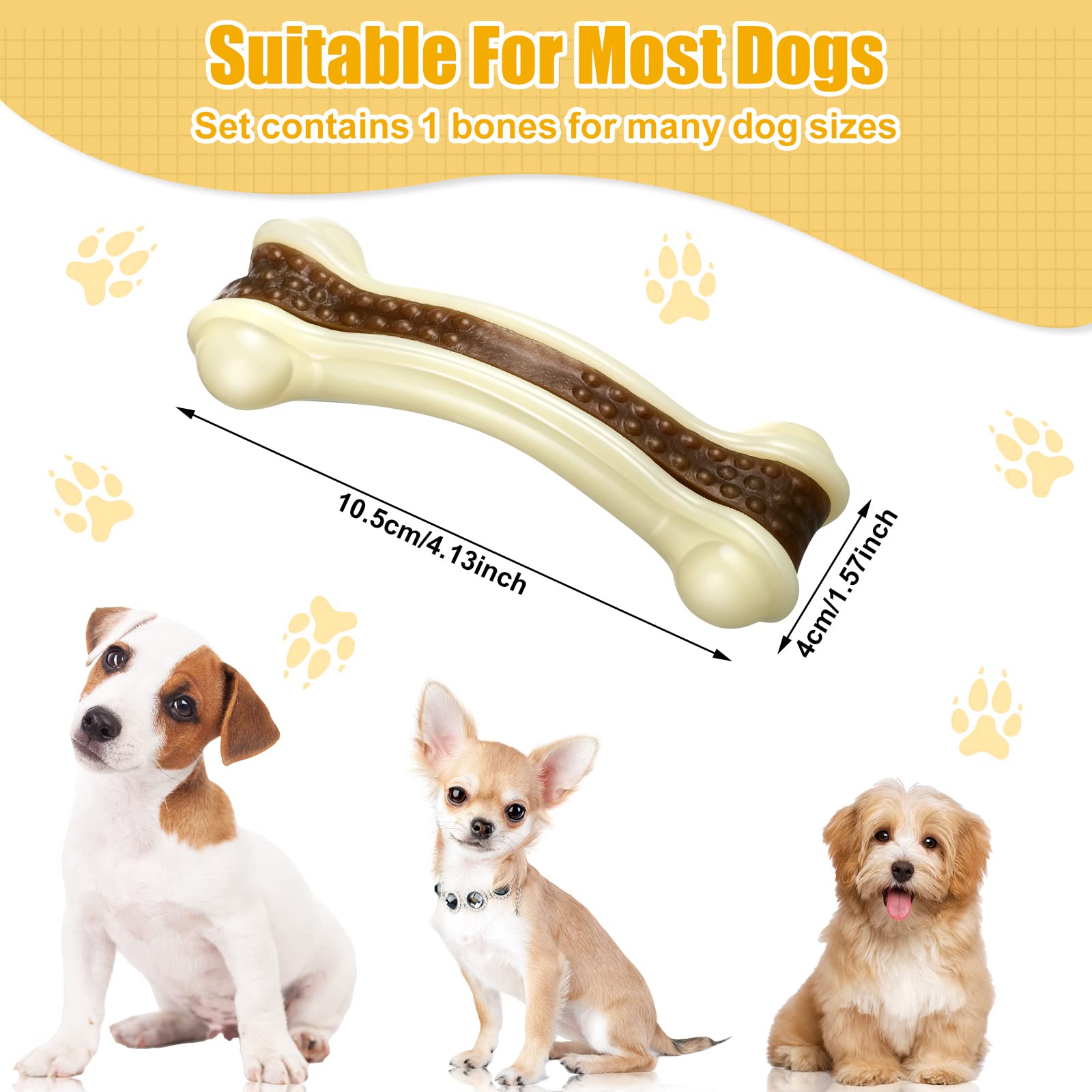 Sosation durable nylon chew toy withstands aggressive chewing for longevity.