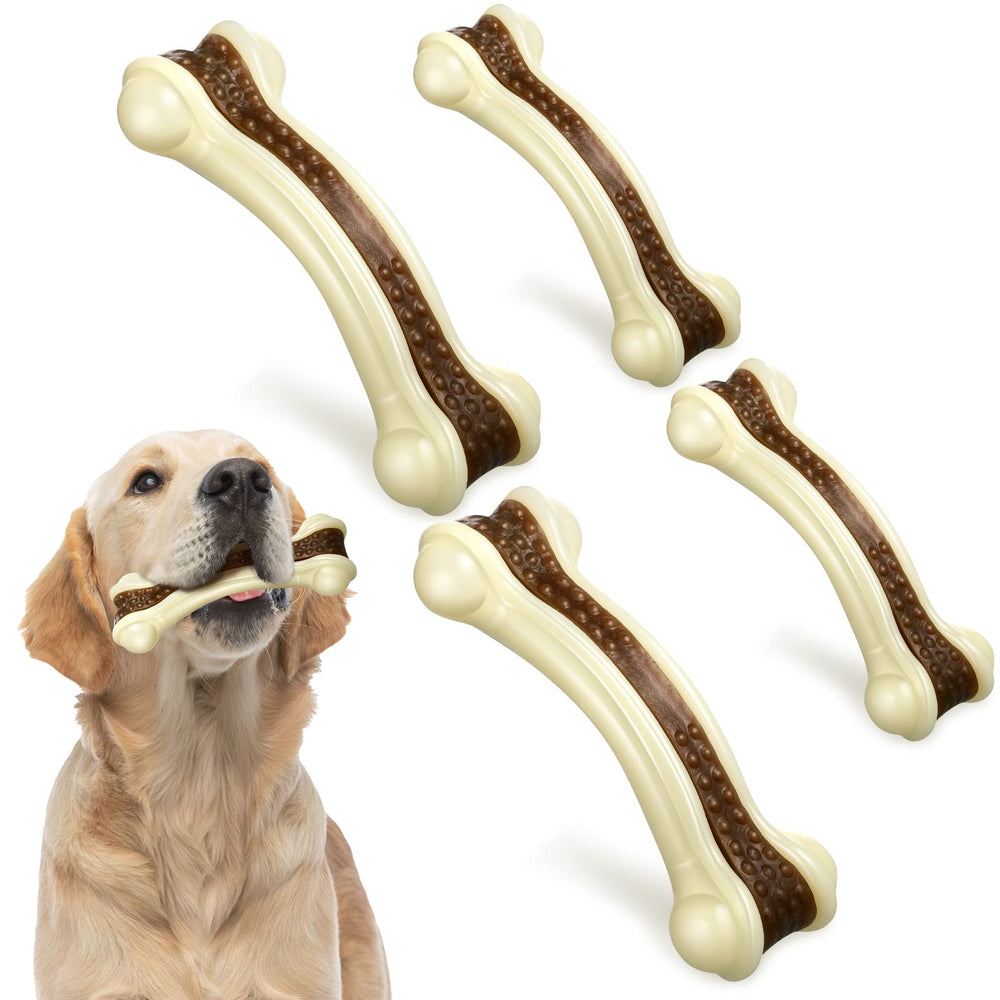 Sosation indestructible nylon dog bone—medium size, ideal for aggressive chewers and daily chewing.