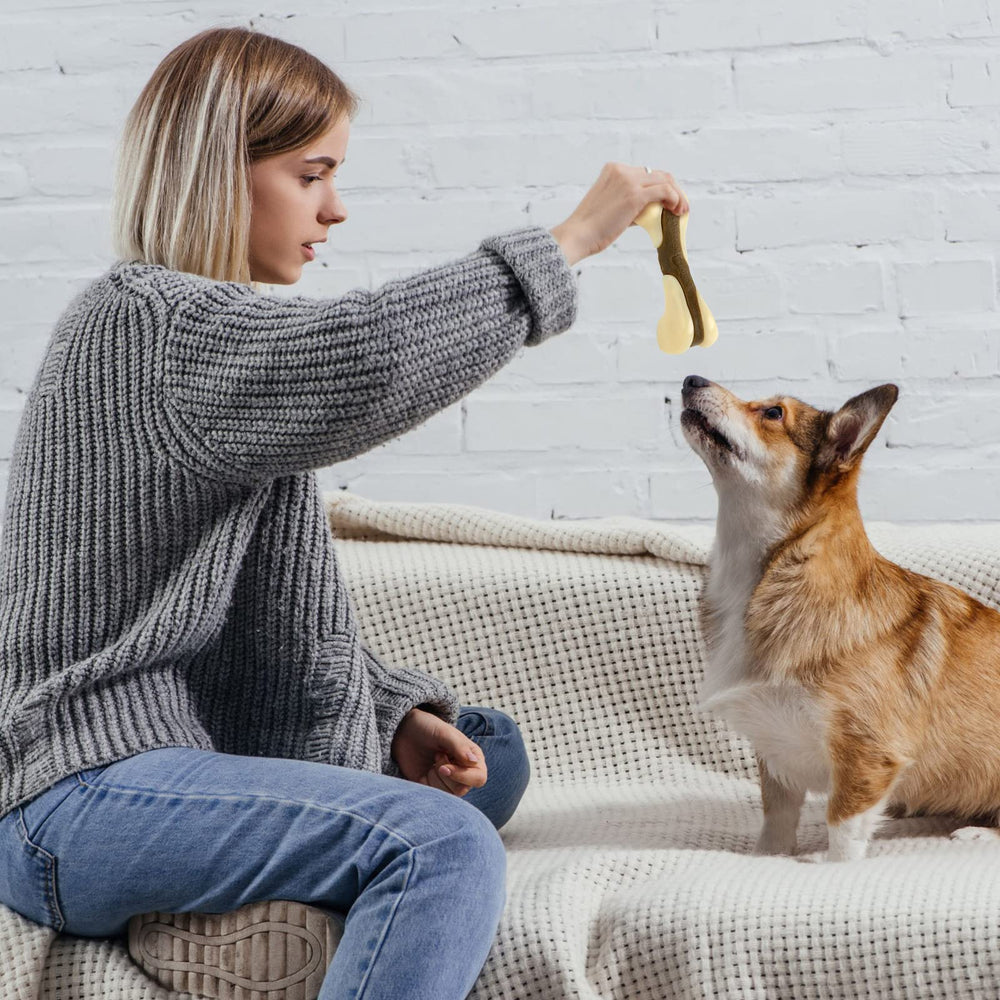 Sosation nylon bone toy closeup showcases strength for aggressive chewers.