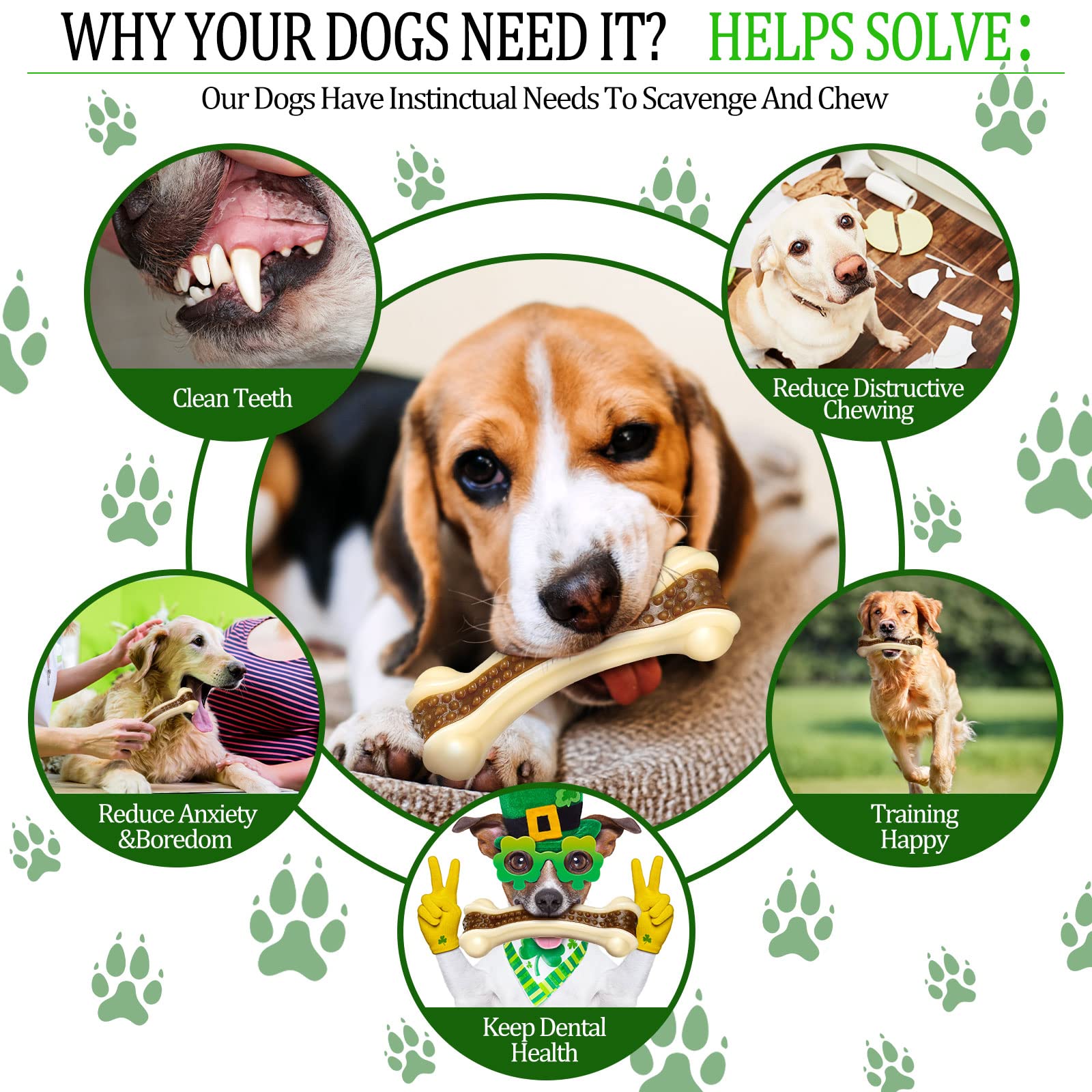 Sosation pack de dos huesos curvos, opción versátil para perros activos.