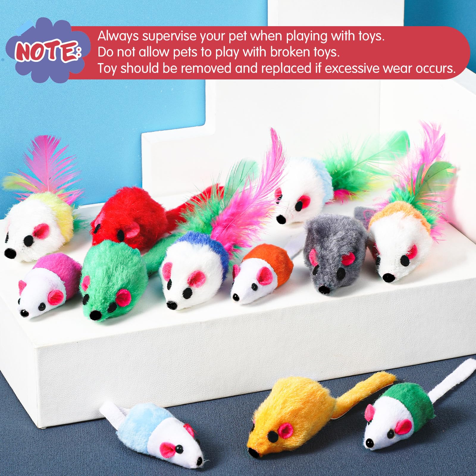 Sosation plush mouse toy with soft texture ideal for gentle play