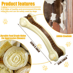 Sosation realistic bone shape dog toy shows enticing beef flavor and boredom relief.