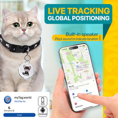 sotfkd cat tracke collar closeup highlights compact 10-gram tracker design.