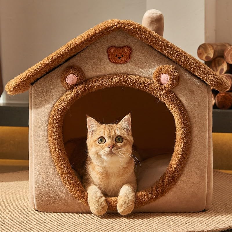 Sothuba cat bed features non-slip bottom for stable placement.