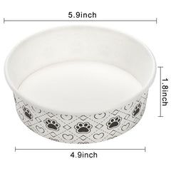 SOUJOY 16oz paper pet bowl suitable for small meals and easy disposal