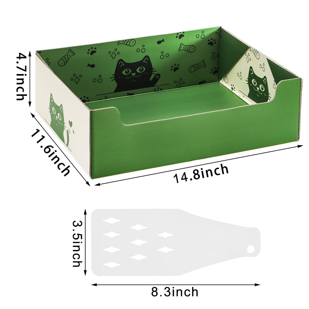 SOUJOY 8-pack litter box with scoop for multi-pet households.