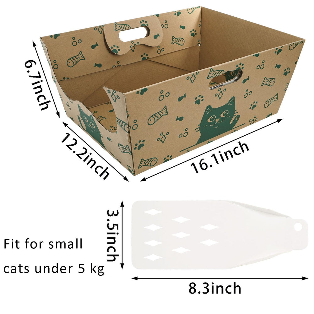 SOUJOY foldable litter box open tray, easy to assemble for quick use.