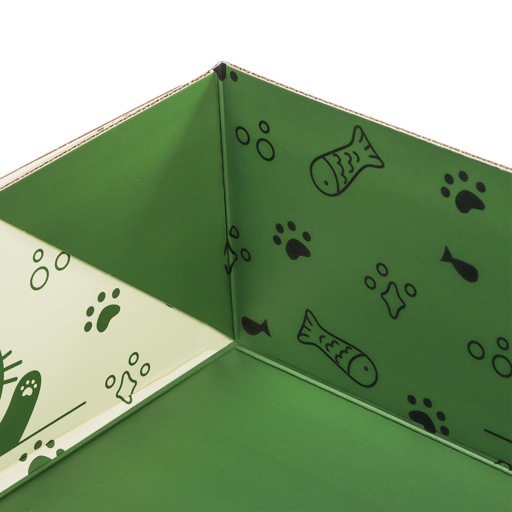 SOUJOY foldable travel litter tray laid flat for compact packing.