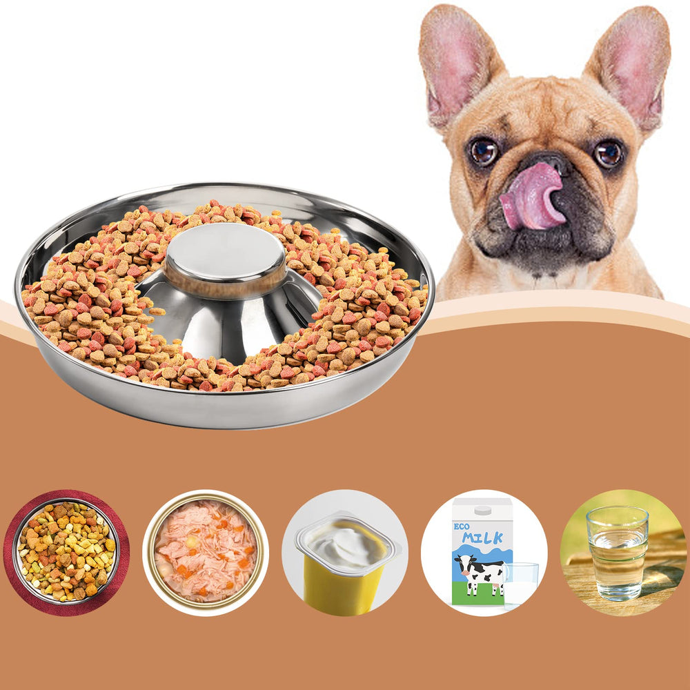 SOUJOY ideal 10-inch diameter bowls fit puppies and kittens conveniently.