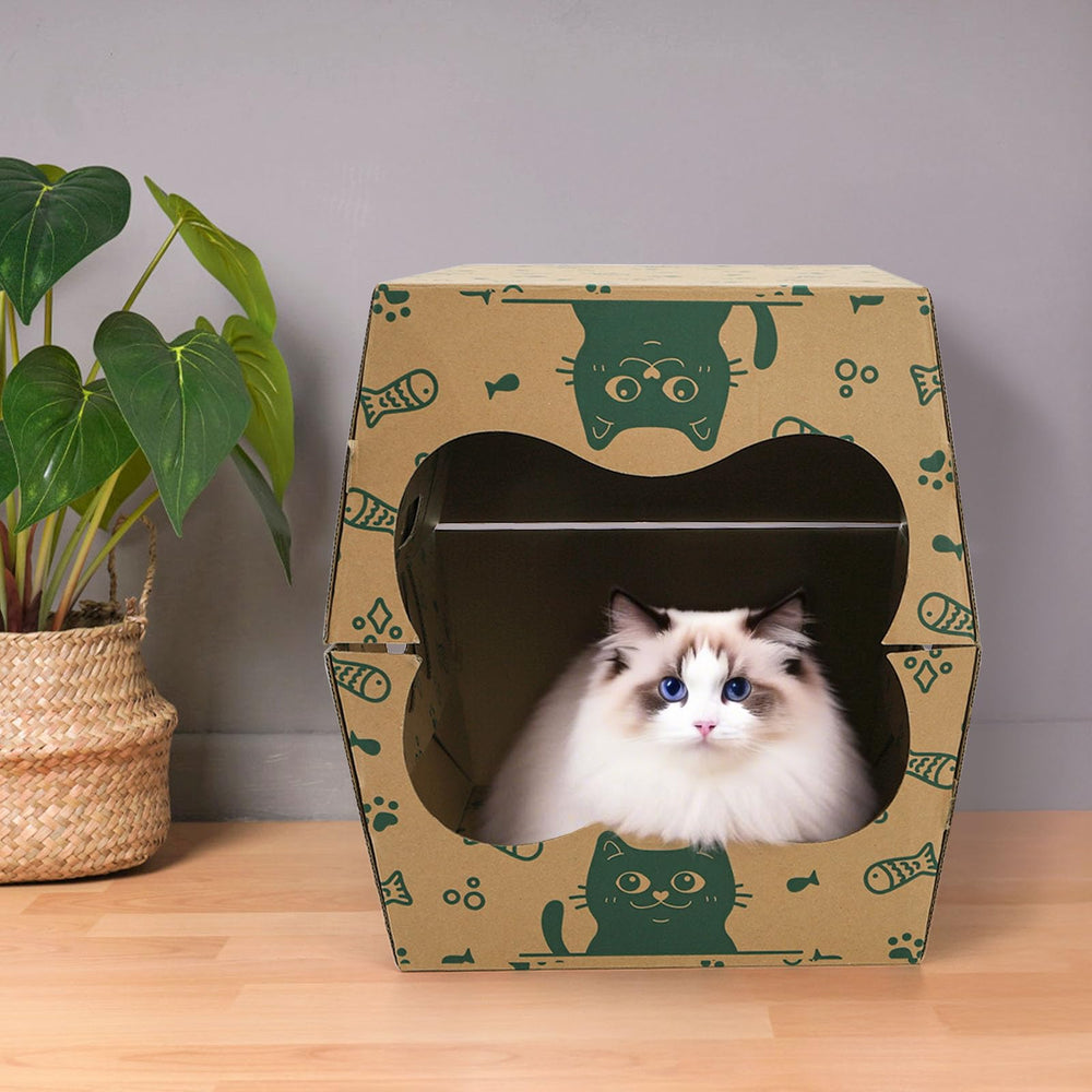 SOUJOY multipurpose disposable litter box, usable as tray or liner.