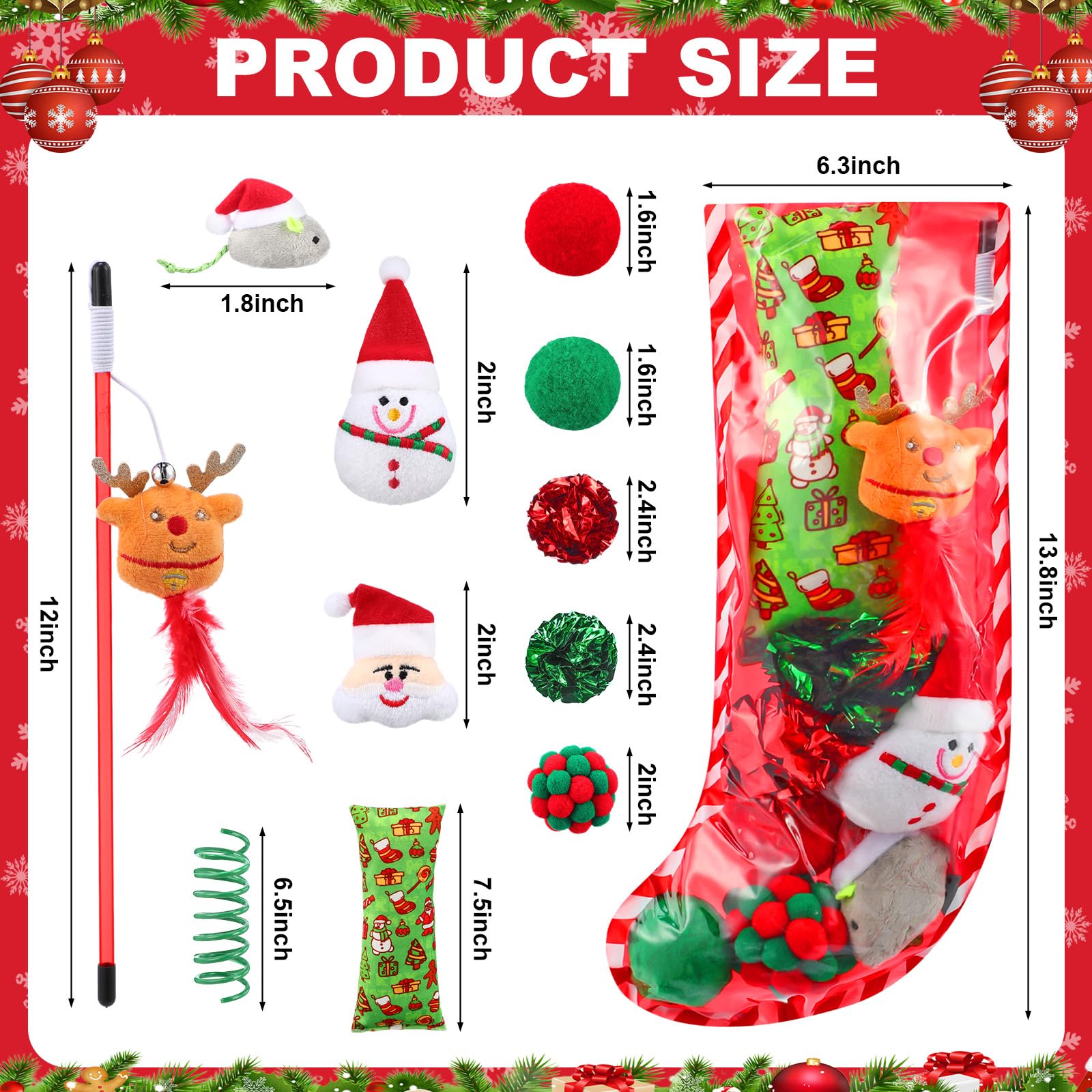 Soulchen cat teaser wand with reindeer for bonding and activity