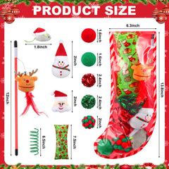 Soulchen cat teaser wand with reindeer for bonding and activity