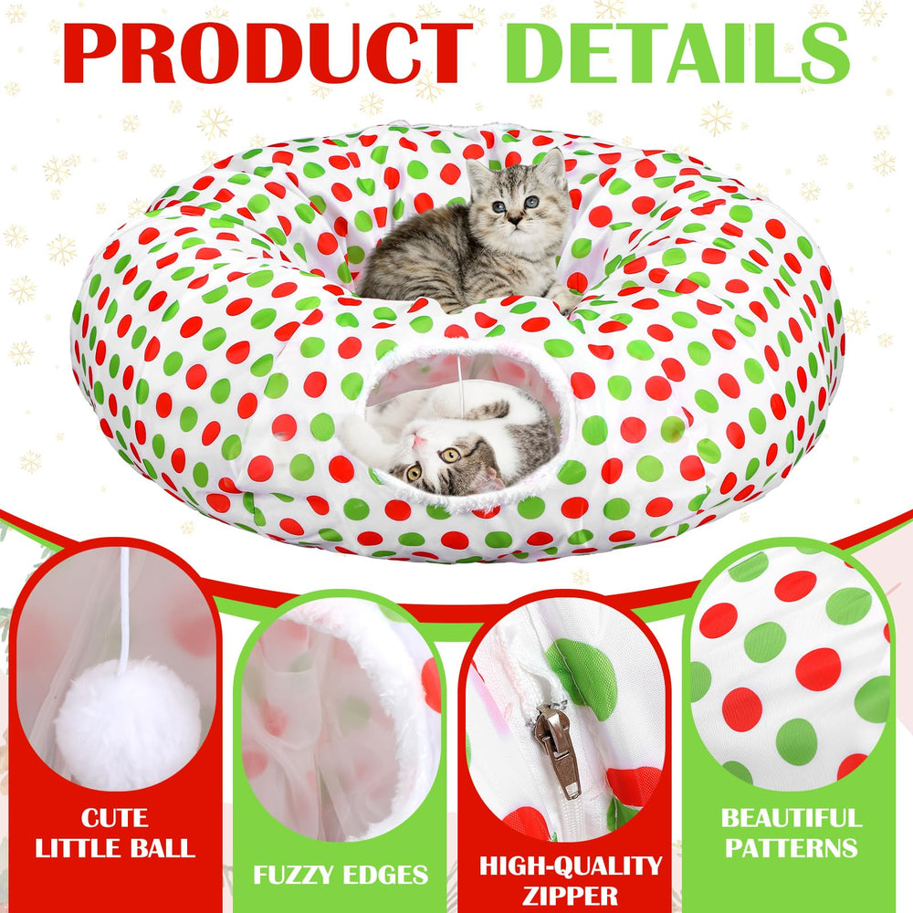 Soulchen cat tunnel foldable storage makes portable setup easy between rooms.