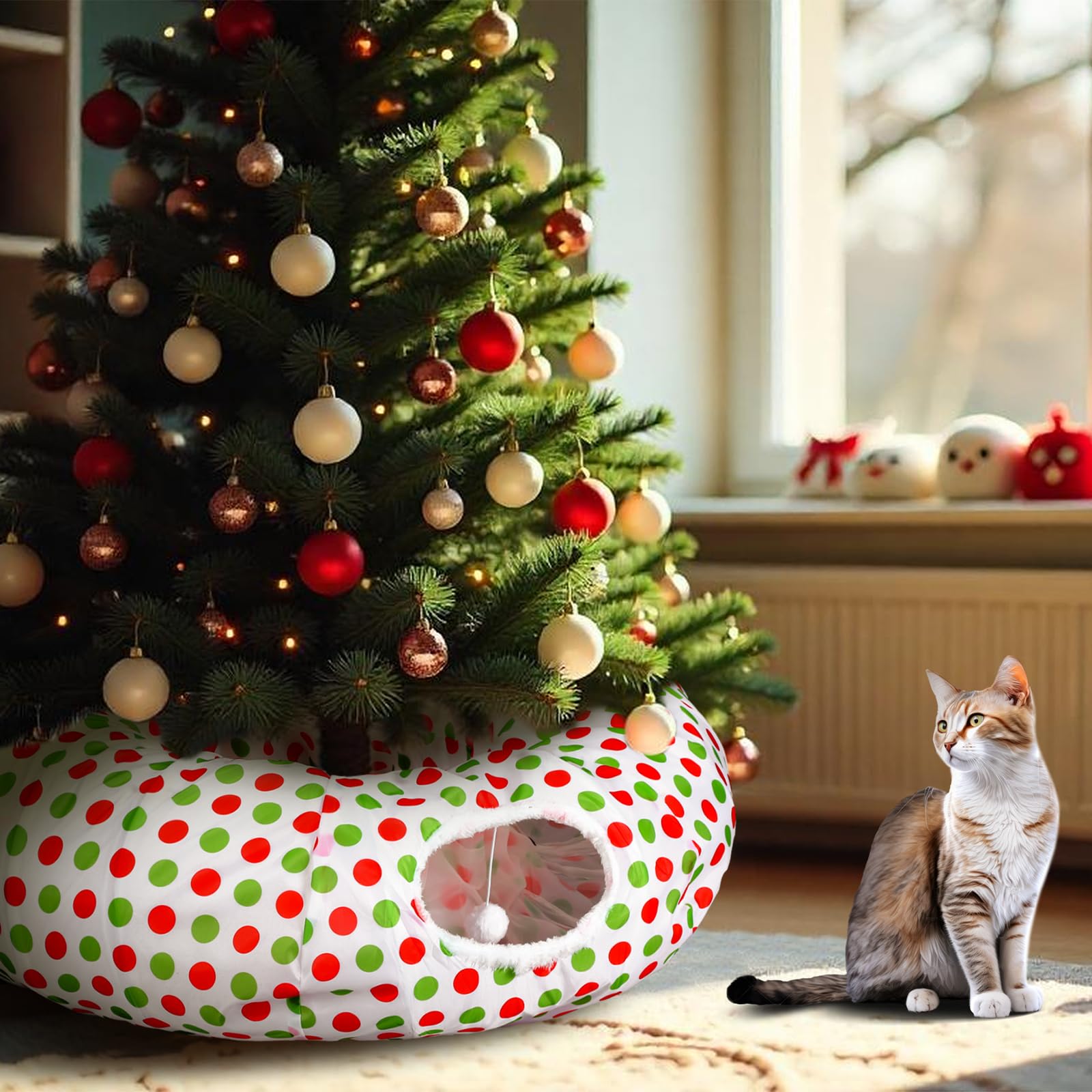 Soulchen cat tunnel play passage enables kittens to explore and exercise indoors.