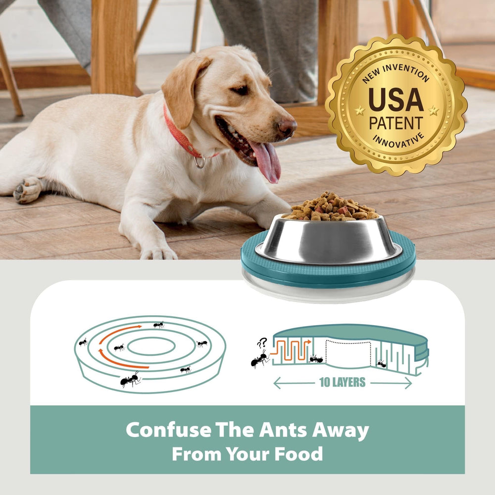 SoulThink Ant Proof Tray bottom grip helps prevent tipping during meals.