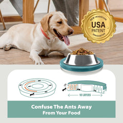 SoulThink Ant Proof Tray bottom grip helps prevent tipping during meals.