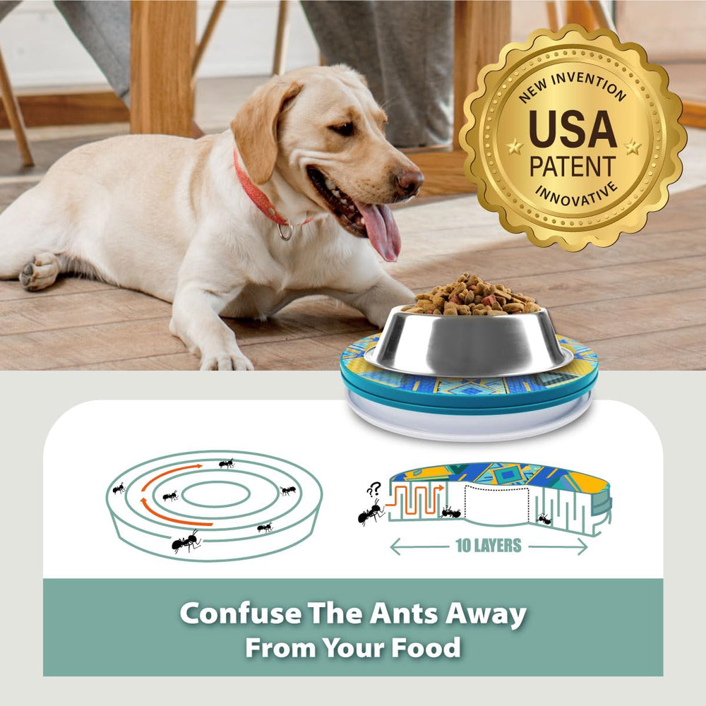 SoulThink indoor-outdoor pet food dish ready for versatile feeding in any space.