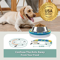 SoulThink indoor-outdoor pet food dish ready for versatile feeding in any space.
