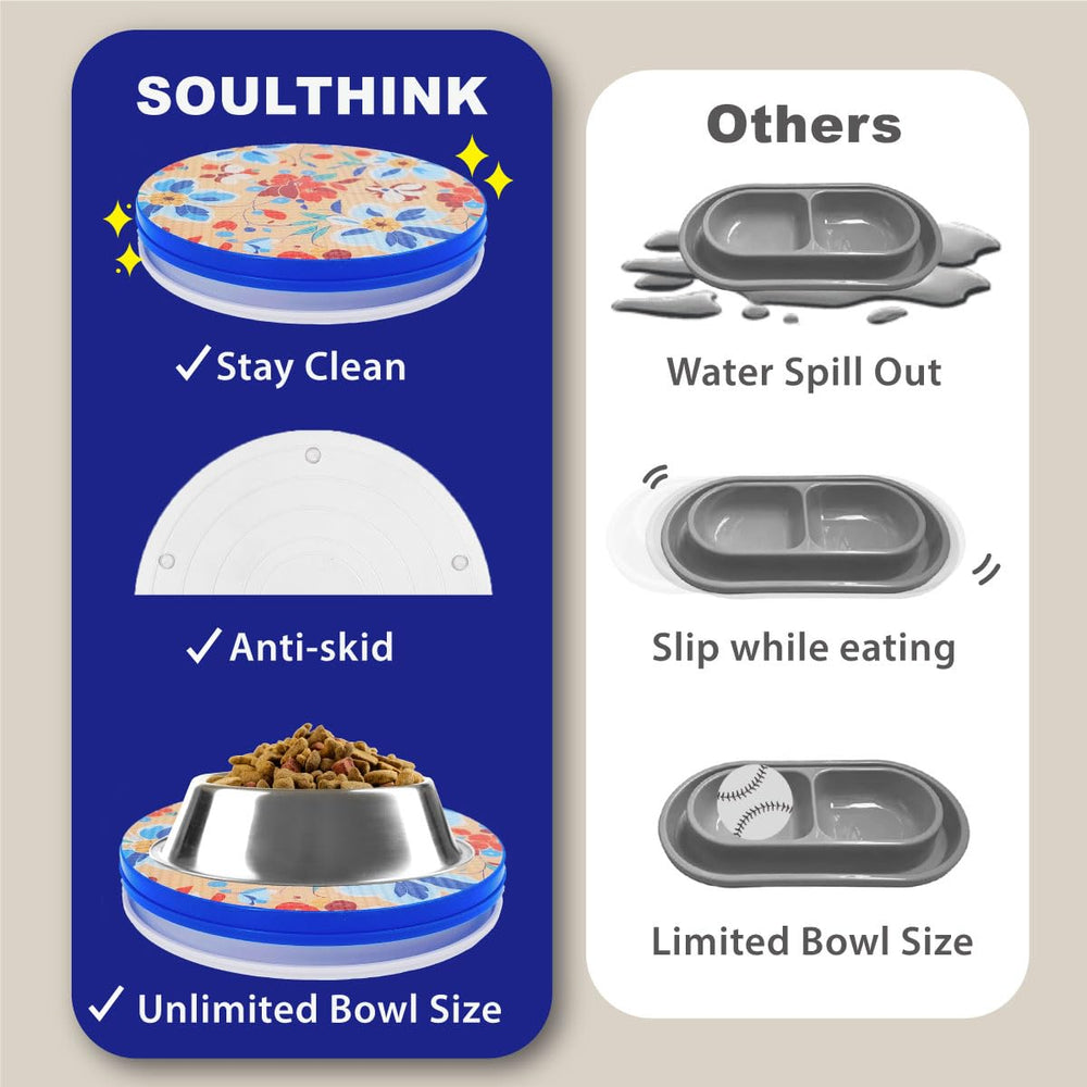 SoulThink indoor-outdoor use scene shows versatile placement around feeding area