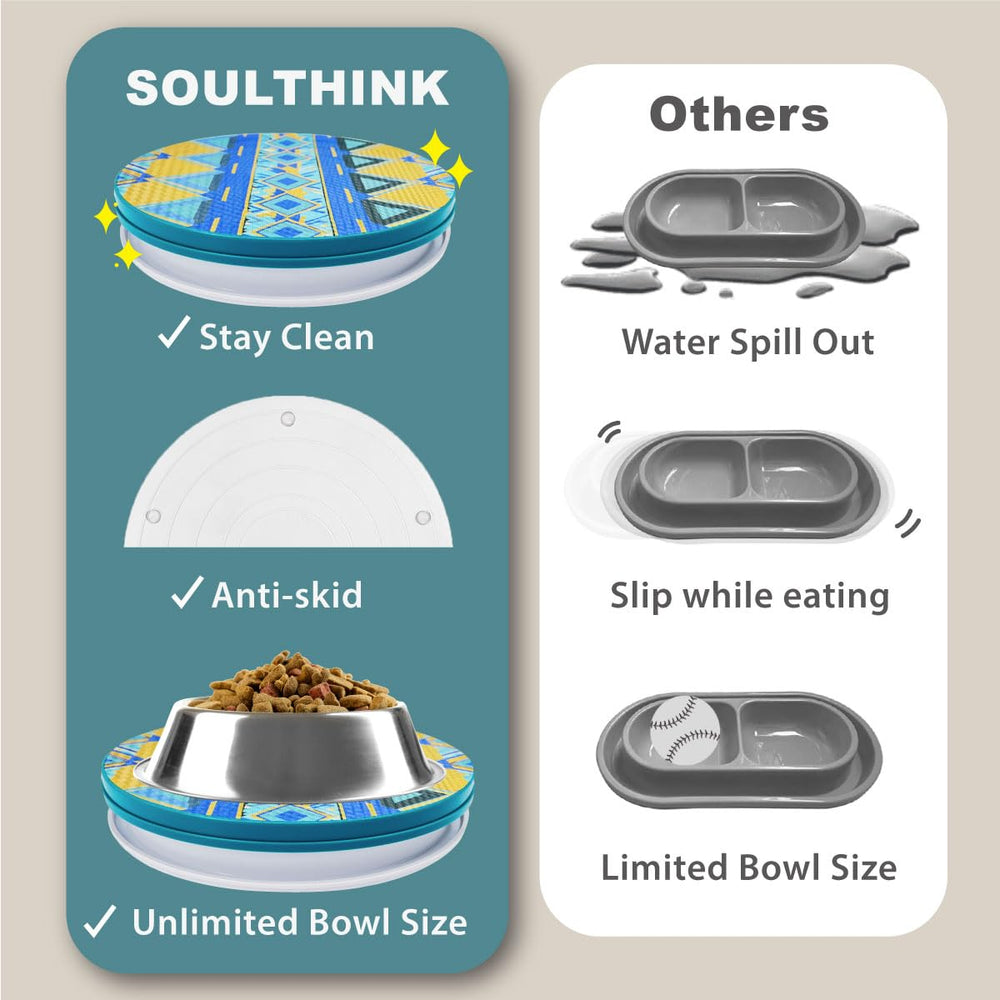 SoulThink tray with patent emblem communicates its innovative ant-proof technology.