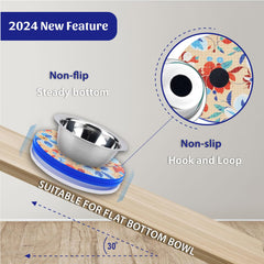 SoulThink orchid design tray closeup highlights safety-inspired floral motif for pets