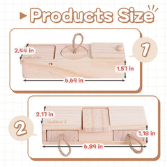 SoulThink Untreated pinewood safety materials emphasize chew‑friendly construction.