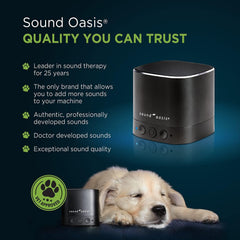 Sound Oasis sound card insert demonstrates easy customization for pets